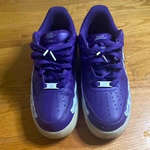 Nike Air Force 1 Low '07 QS Purple Skeleton Halloween